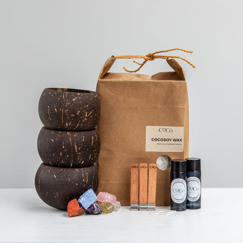 Manifestation Crystal Candle Making Kit - DIY Kit