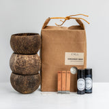 Candle Making Kit Coconut Set of 3 - Starter DIY Kit With Soy Wax Blend & 60ml Fragrance