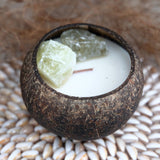 Citrine Crystal Coconut Candle (Energy boost)